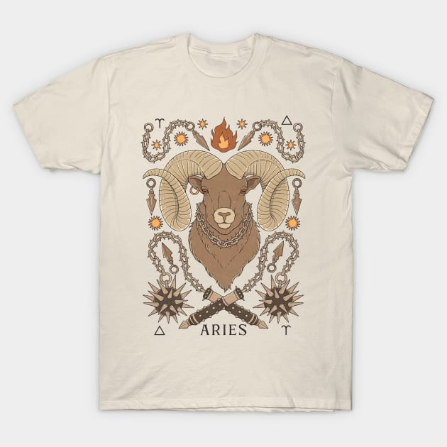 Aries, The Ram T-Shirt by thiagocorrea